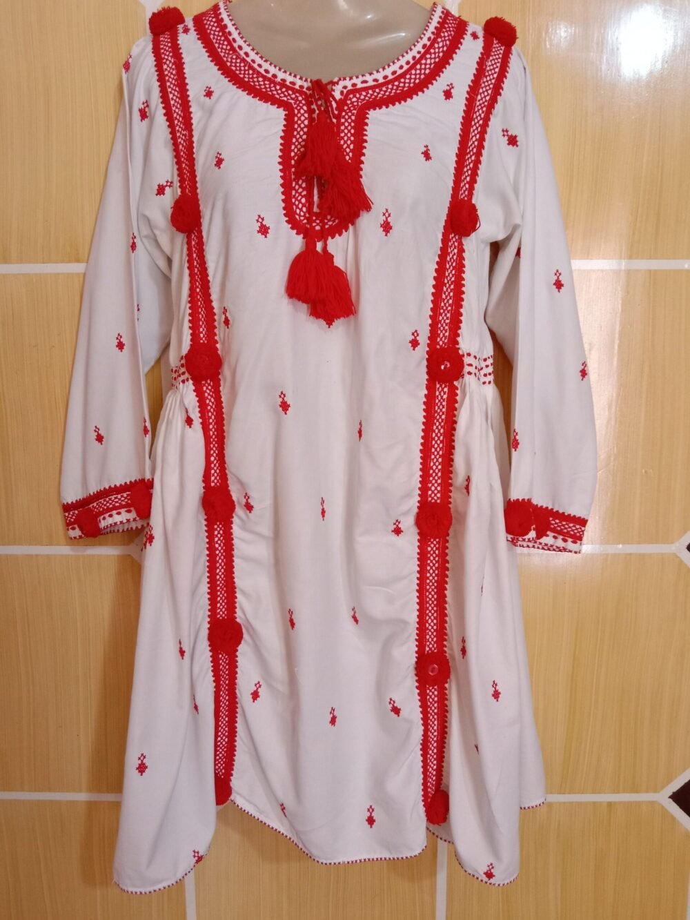 Elevate Your Style: 5 Reasons to Own a Cross Stitch Chikankari Frock White