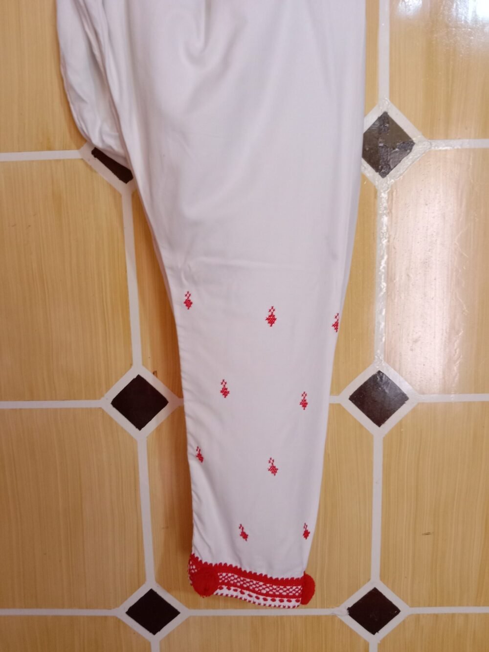 Elevate Your Style: 5 Reasons to Own a Cross Stitch Chikankari Frock White - Image 4