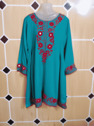 5 Amazing Reasons to Love the Linen Solid Chikankari Plated Frock