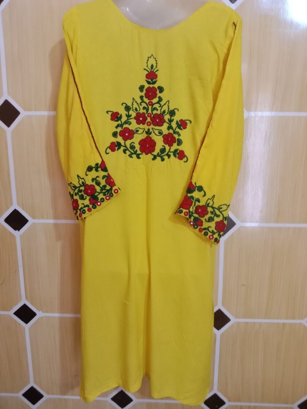 7 Best Reasons to Wear a Solid Chikankari Long Kurta Yellow - Image 4