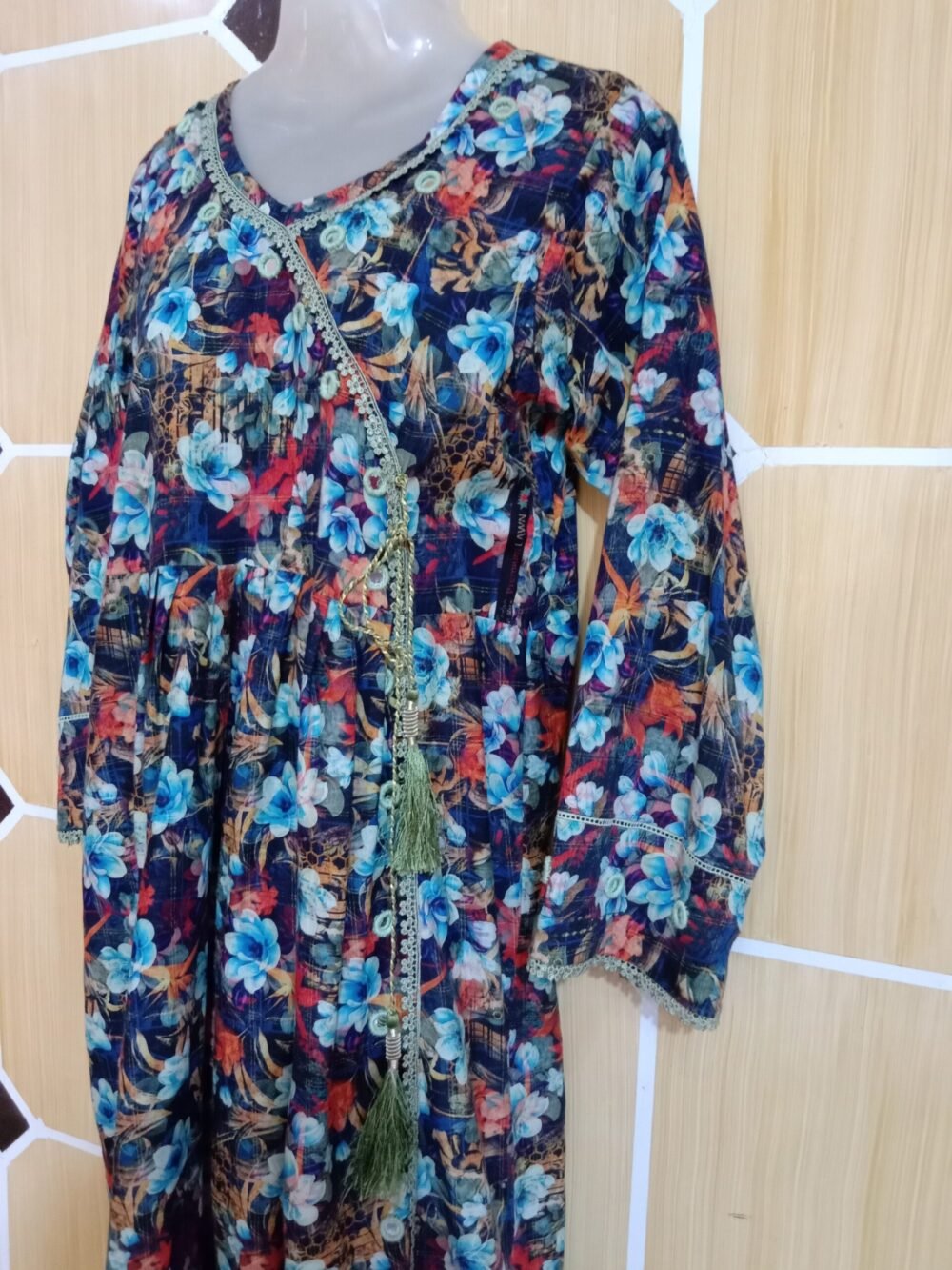 5 Irresistible Reasons to Own a Printed Mirror Chikankari Angrakha Frock - Image 4