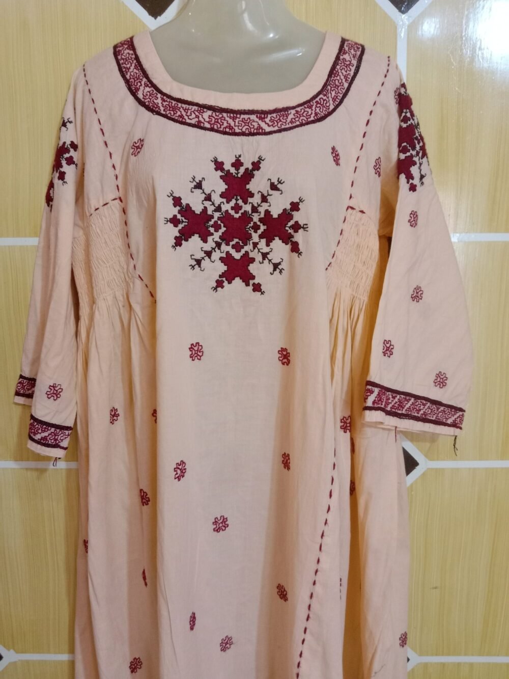 5 Reasons to Elevate Your Wardrobe with a Nawaz Shareef Chikankari Chunat Frock Light Orange