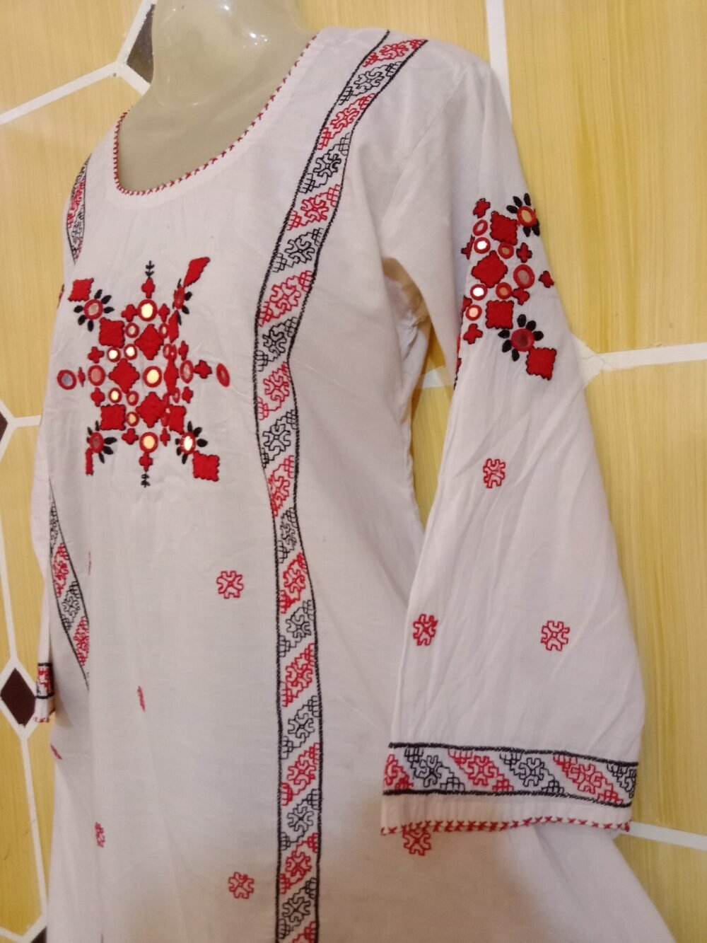 5 Powerful Reasons Why the Nawaz Shareef Chikankari White Air-Line Frock is a Must-Have Wardrobe Essential - Image 3
