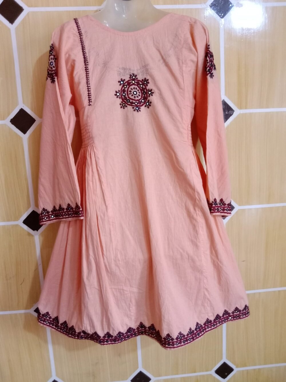 7 Reasons Why a Sindhi Chikankari Chunat Frock in Pink Will Transform Your Wardrobe - Image 4