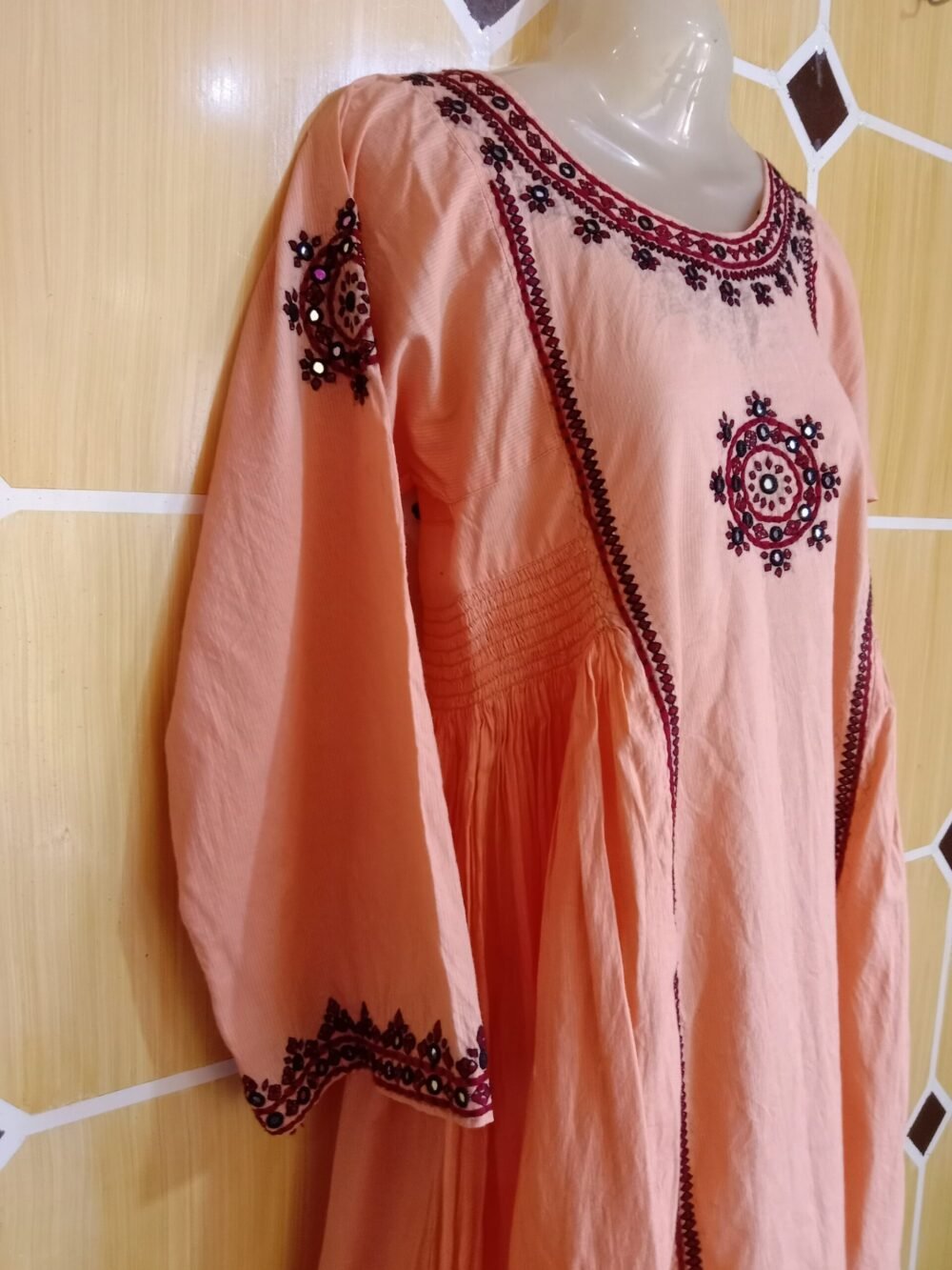 7 Reasons Why a Sindhi Chikankari Chunat Frock in Pink Will Transform Your Wardrobe - Image 3