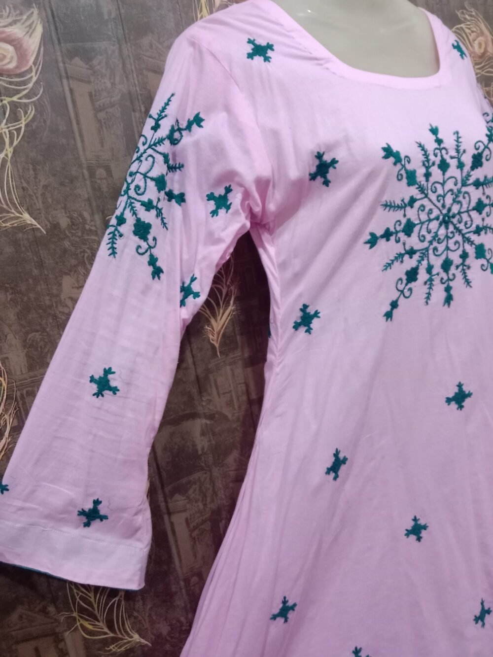 Stylish Pink Sindhi Chikankari Airline Frock: 6 Reasons to Own This Timeless Beauty - Image 4