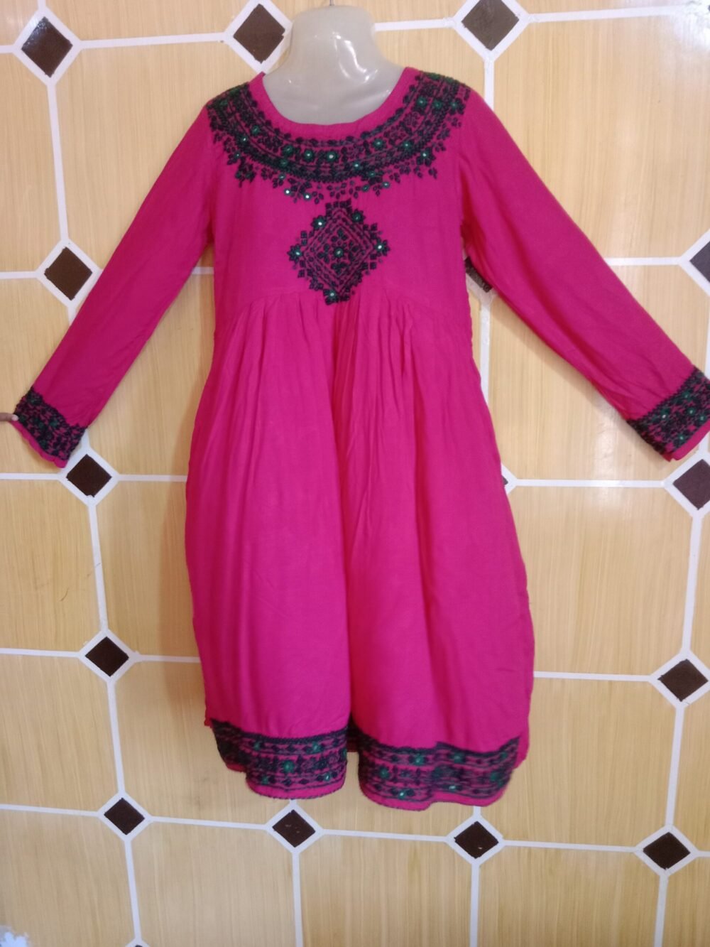 7 Solid Reasons to Fall in Love with the Sindhi Chikankari Pink Plated Frock