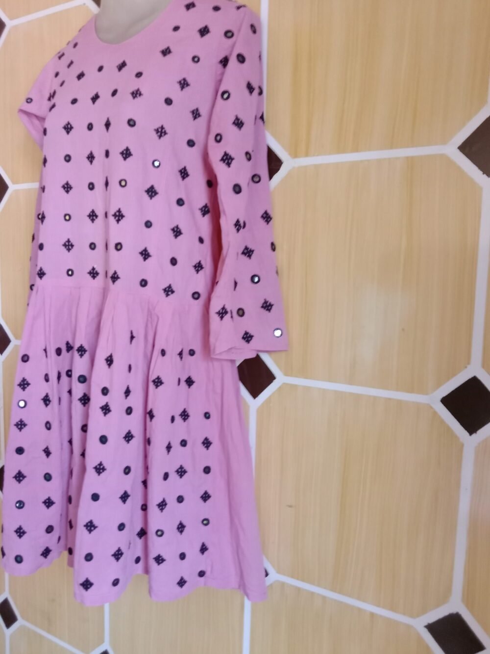 Sindhi Chikankari Frock Light Pink: 5 Reasons of Epitome of Feminine Charm - Image 4